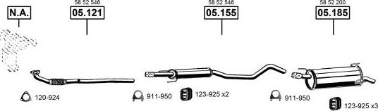 Asmet OP053856 - Система випуску ОГ autozip.com.ua