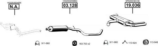 Asmet SE190345 - Система випуску ОГ autozip.com.ua