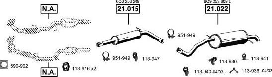 Asmet SK210410 - Система випуску ОГ autozip.com.ua