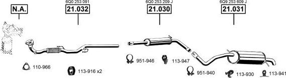 Asmet SK210360 - Система випуску ОГ autozip.com.ua