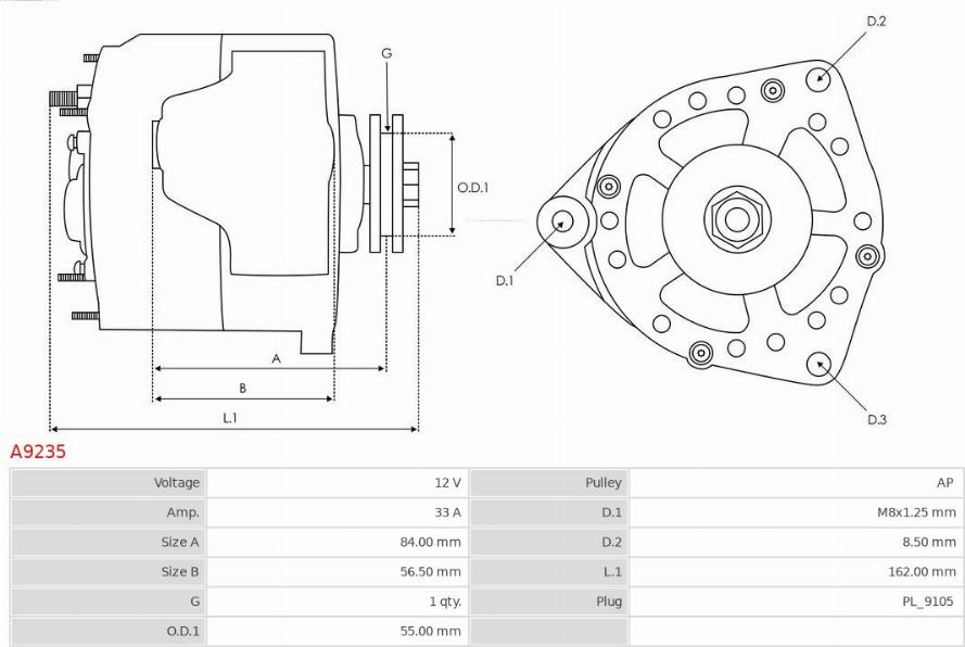 AS-PL A9235 - Генератор autozip.com.ua