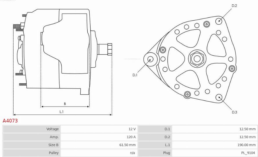 AS-PL A4073 - Генератор autozip.com.ua