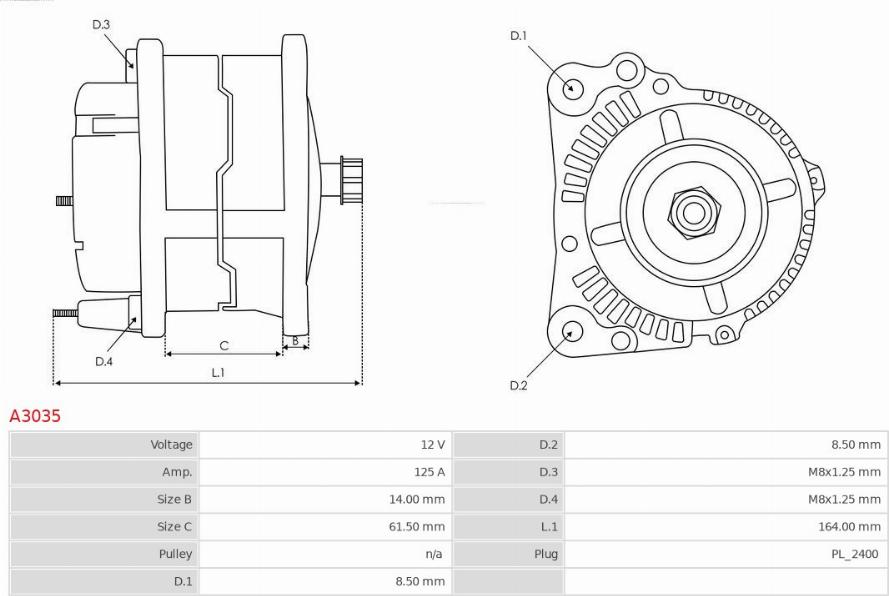 AS-PL A3035 - Генератор autozip.com.ua