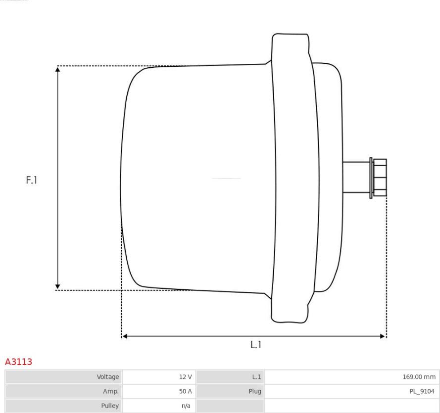 AS-PL A3113 - Генератор autozip.com.ua