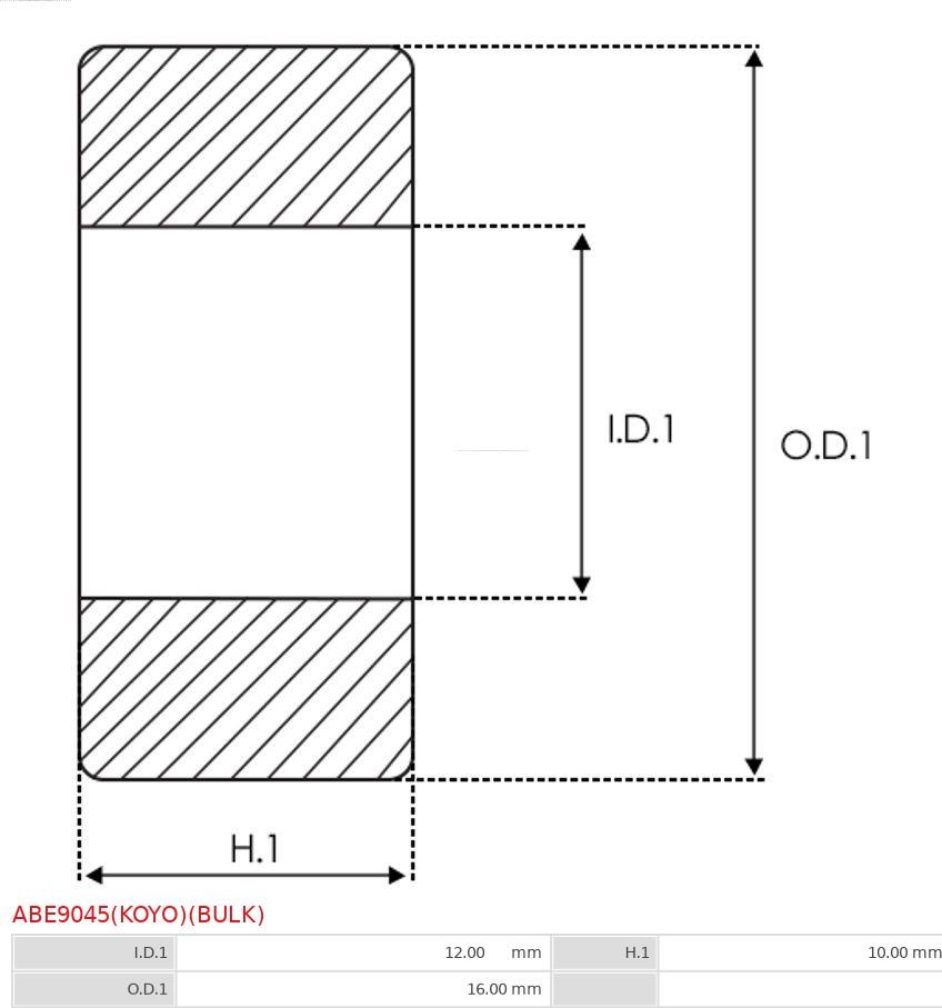 AS-PL ABE9045(KOYO)(BULK) - Підшипник autozip.com.ua