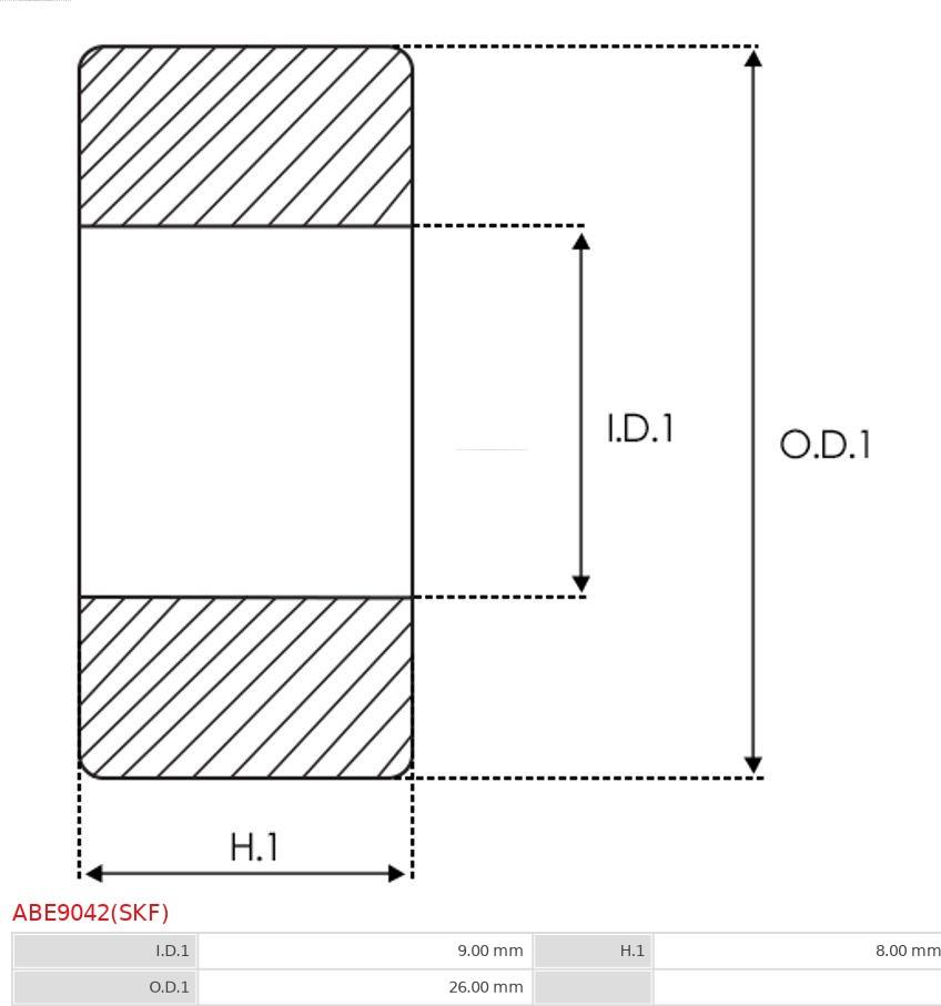 AS-PL ABE9042(SKF) - Підшипник autozip.com.ua