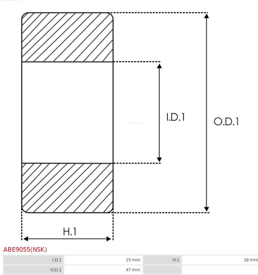 AS-PL ABE9055(NSK) - Підшипник autozip.com.ua