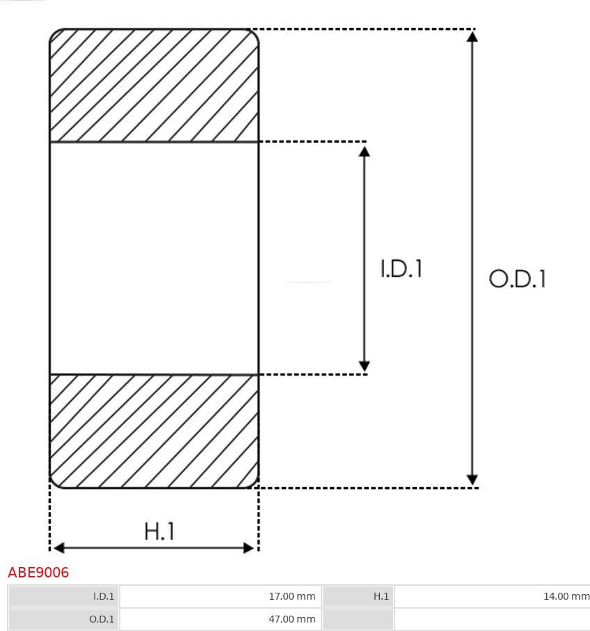 AS-PL ABE9006 - Підшипник генератора autozip.com.ua