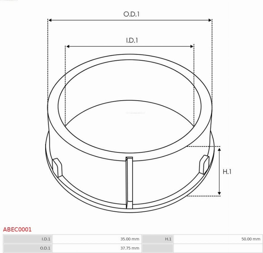 AS-PL ABEC0001 - Захисна кришка, генератор autozip.com.ua