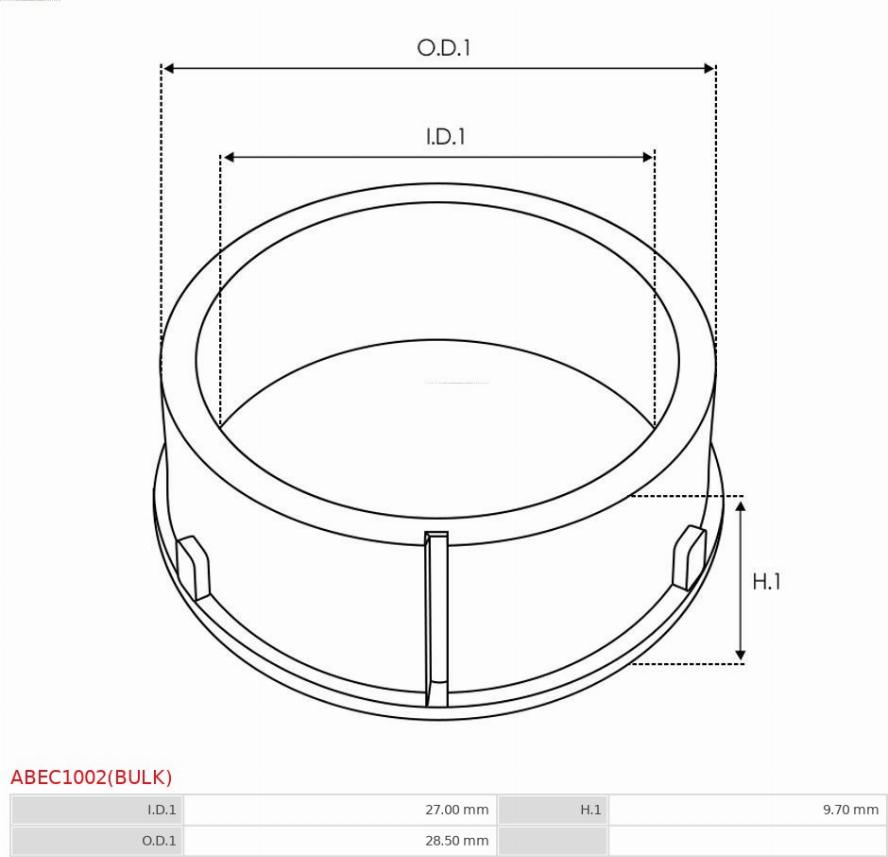 AS-PL ABEC1002(BULK) - Захисна кришка, генератор autozip.com.ua