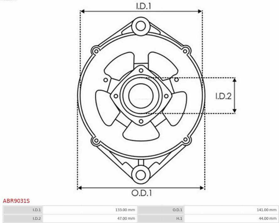 AS-PL ABR9031S - Bracket, alternator drive flange autozip.com.ua