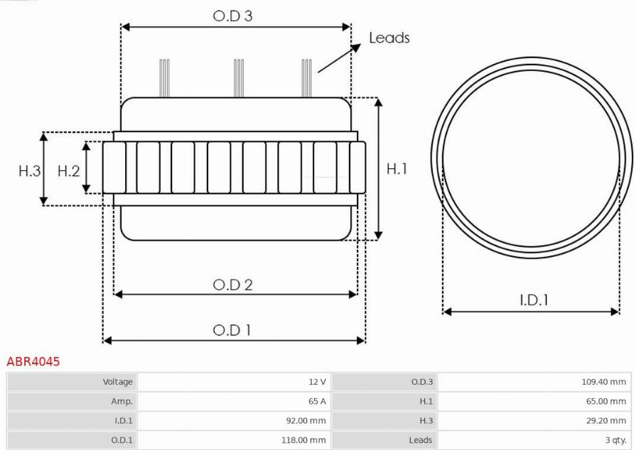 AS-PL ABR4045 - Bracket, alternator drive flange autozip.com.ua