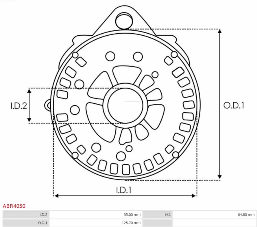 AS-PL ABR4050 - Bracket, alternator drive flange autozip.com.ua