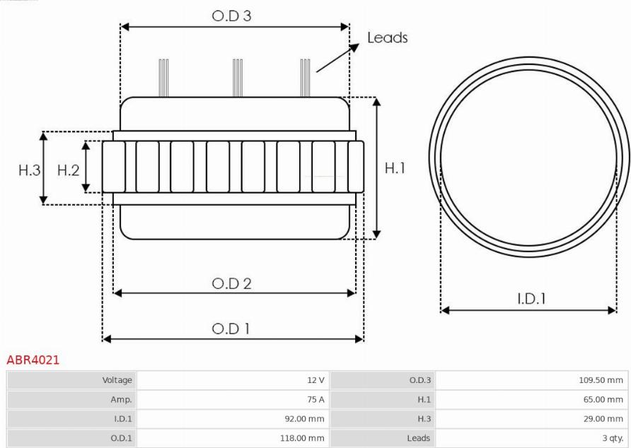 AS-PL ABR4021 - Bracket, alternator drive flange autozip.com.ua