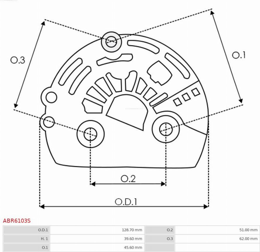 AS-PL ABR6103S - Захисна кришка, генератор autozip.com.ua