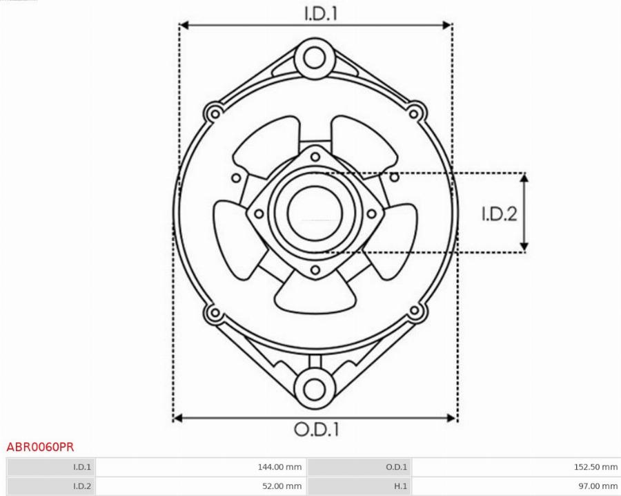 AS-PL ABR0060PR - Bracket, alternator drive flange autozip.com.ua