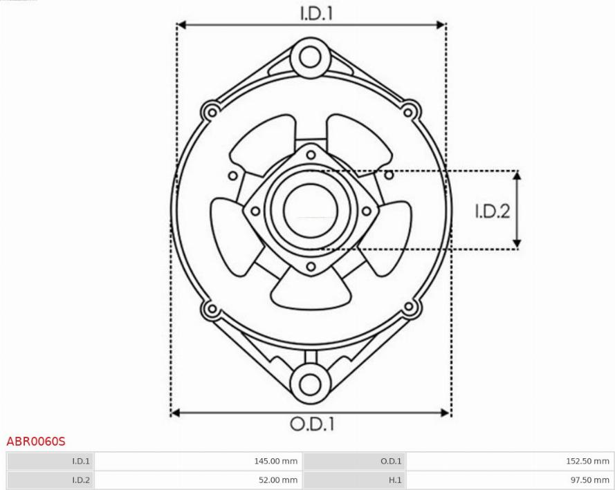 AS-PL ABR0060S - Bracket, alternator drive flange autozip.com.ua