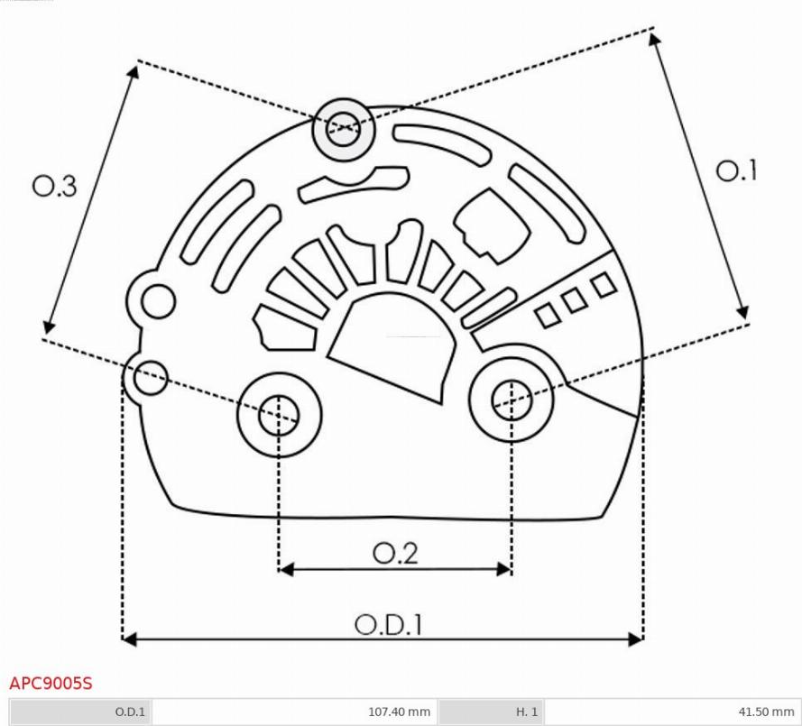 AS-PL APC9005S - Захисна кришка, генератор autozip.com.ua