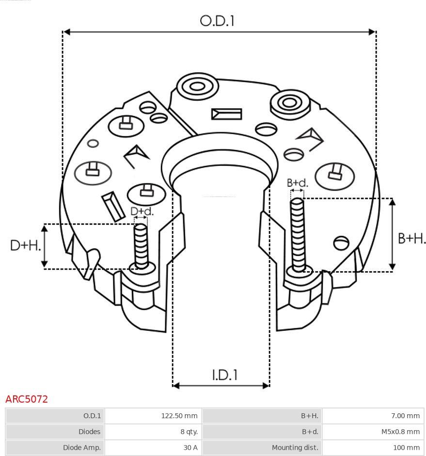 AS-PL ARC5072 - Випрямляч, генератор autozip.com.ua