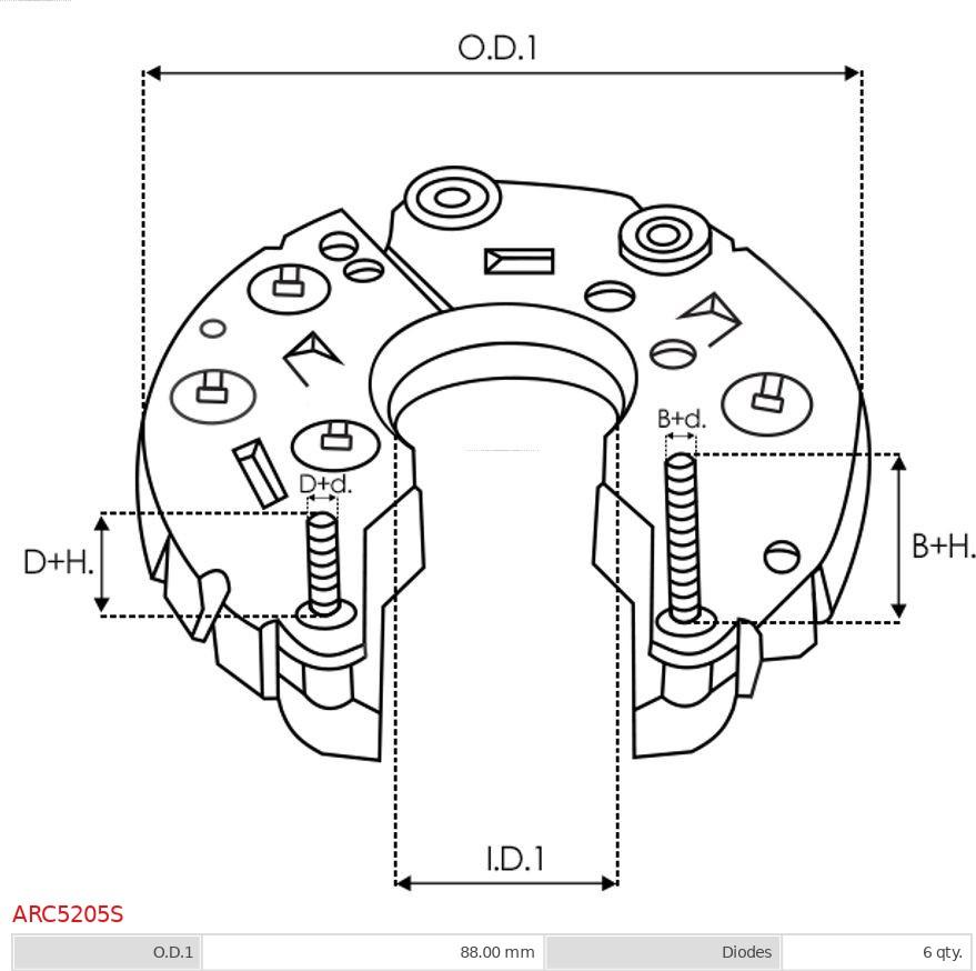 AS-PL ARC5205S - Випрямляч, генератор autozip.com.ua