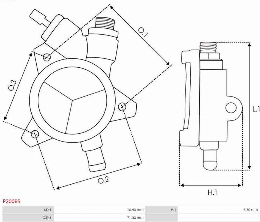 AS-PL P2008S - Вакуумний насос autozip.com.ua