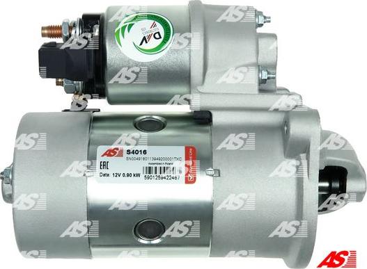 AS-PL S4016 - Стартер autozip.com.ua