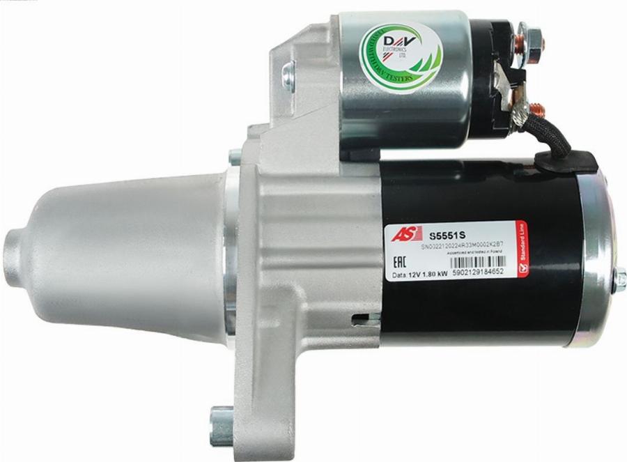 AS-PL S5551S - Стартер autozip.com.ua