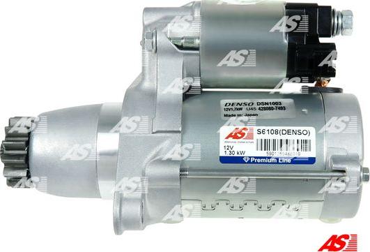 AS-PL S6108(DENSO) - Стартер autozip.com.ua