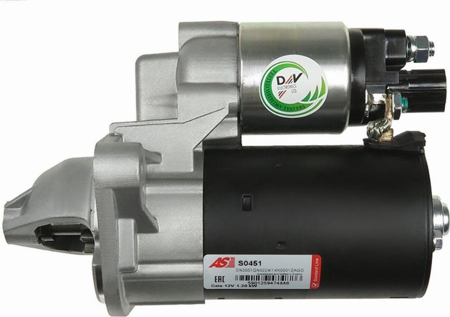 AS-PL S0451 - Стартер autozip.com.ua
