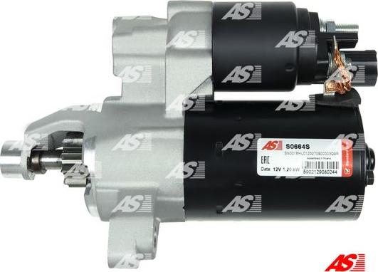 AS-PL S0664S - Стартер autozip.com.ua