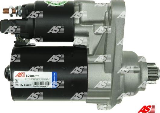 AS-PL S0686PR - Стартер autozip.com.ua