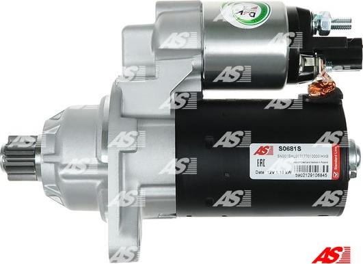 AS-PL S0681S - Стартер autozip.com.ua