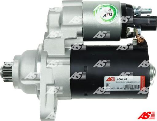 AS-PL S0671S - Стартер autozip.com.ua
