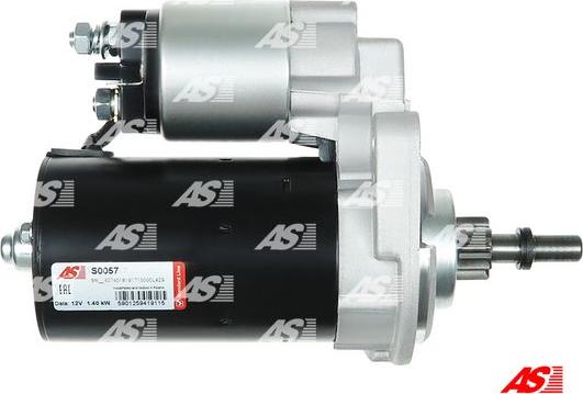 AS-PL S0057 - Стартер autozip.com.ua