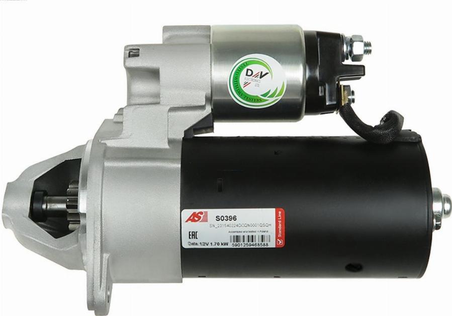 AS-PL S0396 - Стартер autozip.com.ua