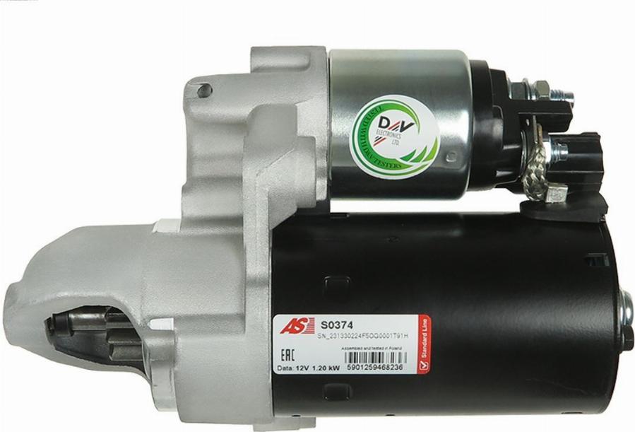 AS-PL S0374 - Стартер autozip.com.ua