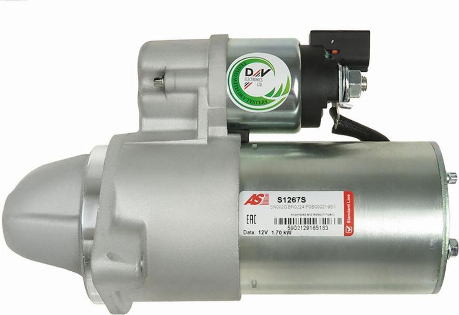 AS-PL S1267S - Стартер autozip.com.ua