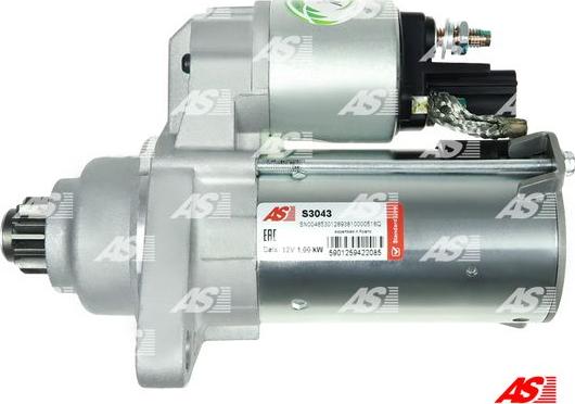 AS-PL S3043 - Стартер autozip.com.ua