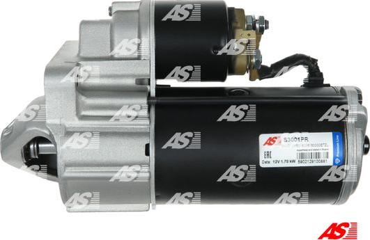 AS-PL S3001PR - Стартер autozip.com.ua