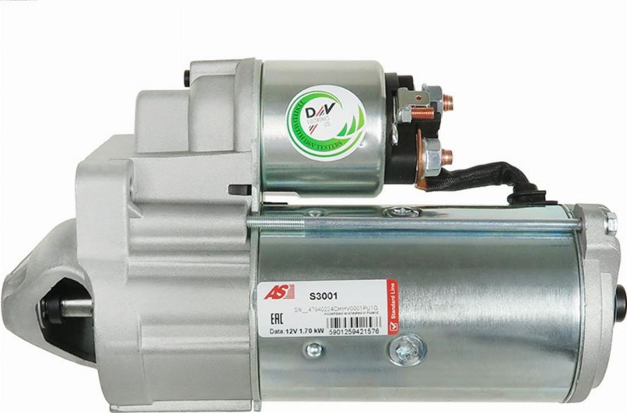 AS-PL S3001 - Стартер autozip.com.ua