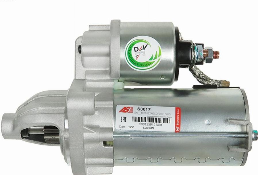 AS-PL S3017 - Стартер autozip.com.ua