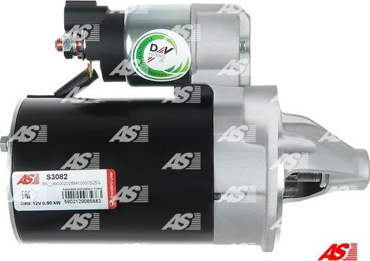 AS-PL S3082 - Стартер autozip.com.ua