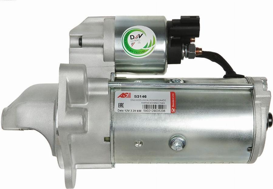 AS-PL S3146 - Стартер autozip.com.ua