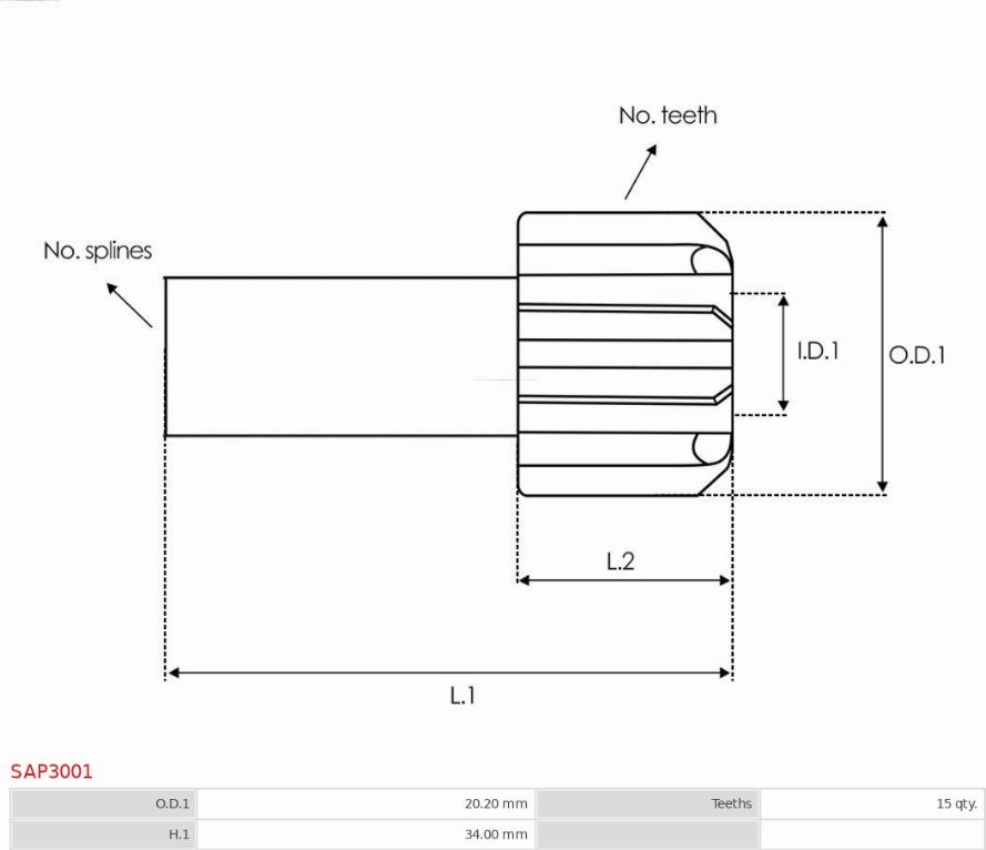 AS-PL SAP3001 - Якір, стартер autozip.com.ua