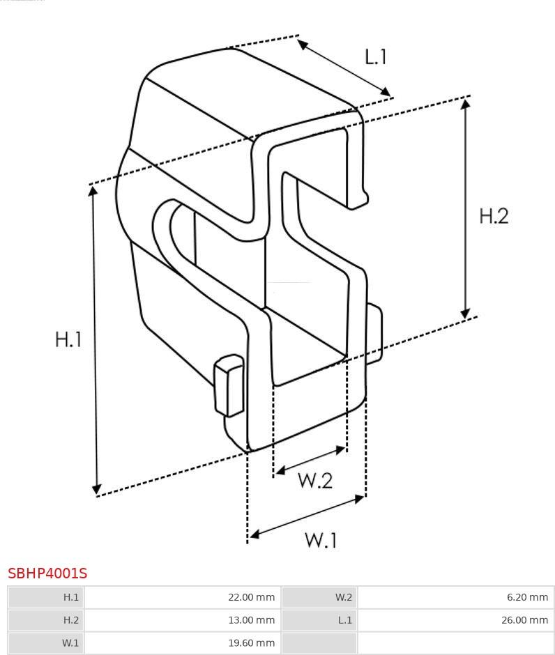 AS-PL SBHP4001S - Ремкомплект, стартер autozip.com.ua