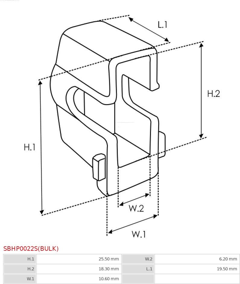 AS-PL SBHP0022S(BULK) - Ремкомплект, стартер autozip.com.ua