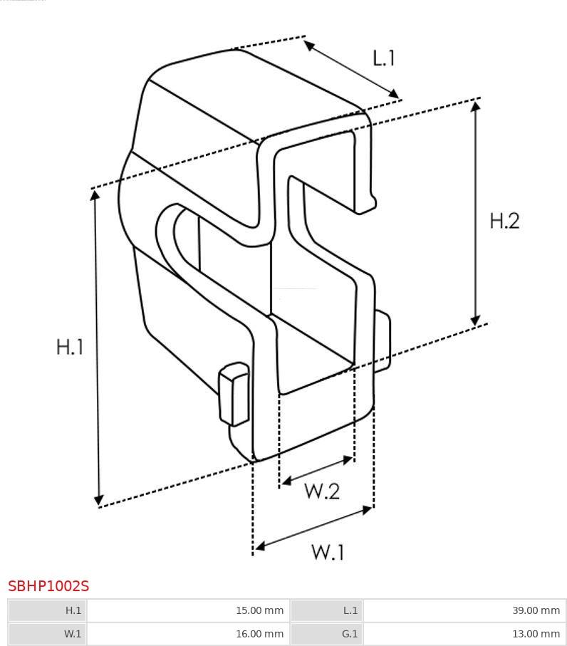 AS-PL SBHP1002S - Ремкомплект, стартер autozip.com.ua