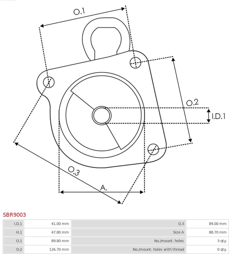 AS-PL SBR9003 - Кришка стартера, карбюратор autozip.com.ua