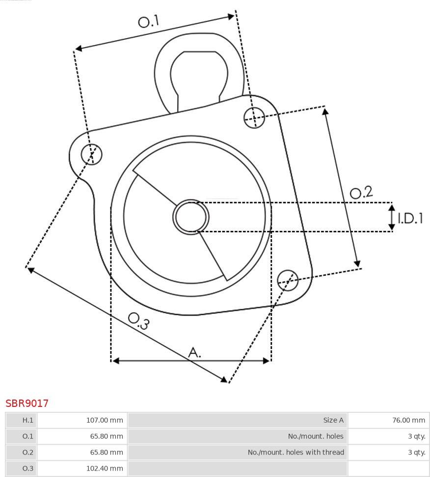 AS-PL SBR9017 - Кришка стартера, карбюратор autozip.com.ua