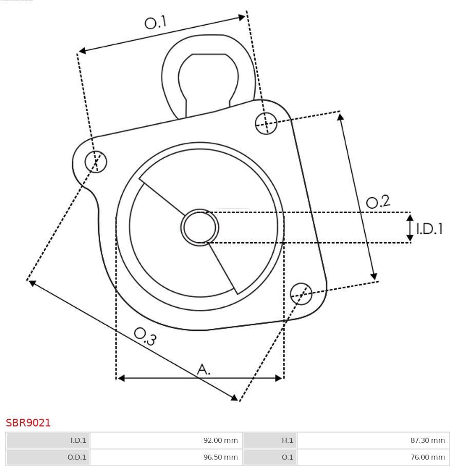 AS-PL SBR9021 - Кришка стартера, карбюратор autozip.com.ua